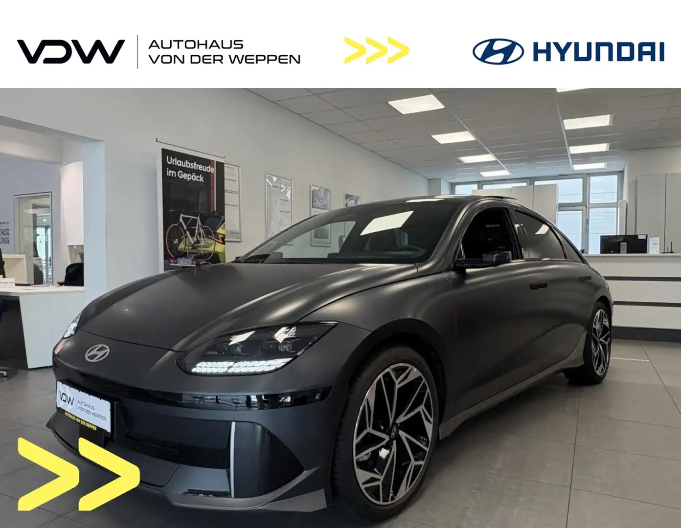 Hyundai IONIQ 6 UNIQ IN MATT+DIG.AUSSENSPIEGEL+GLASDACH! Klima Grau - 1