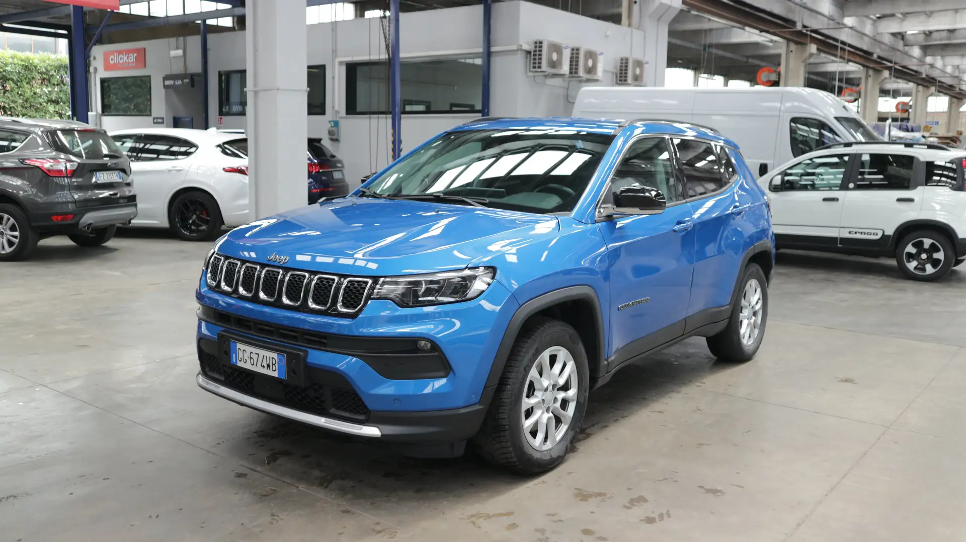 Jeep Compass Compass 1.3 turbo t4 phev Limited 4xe auto Blauw - 1