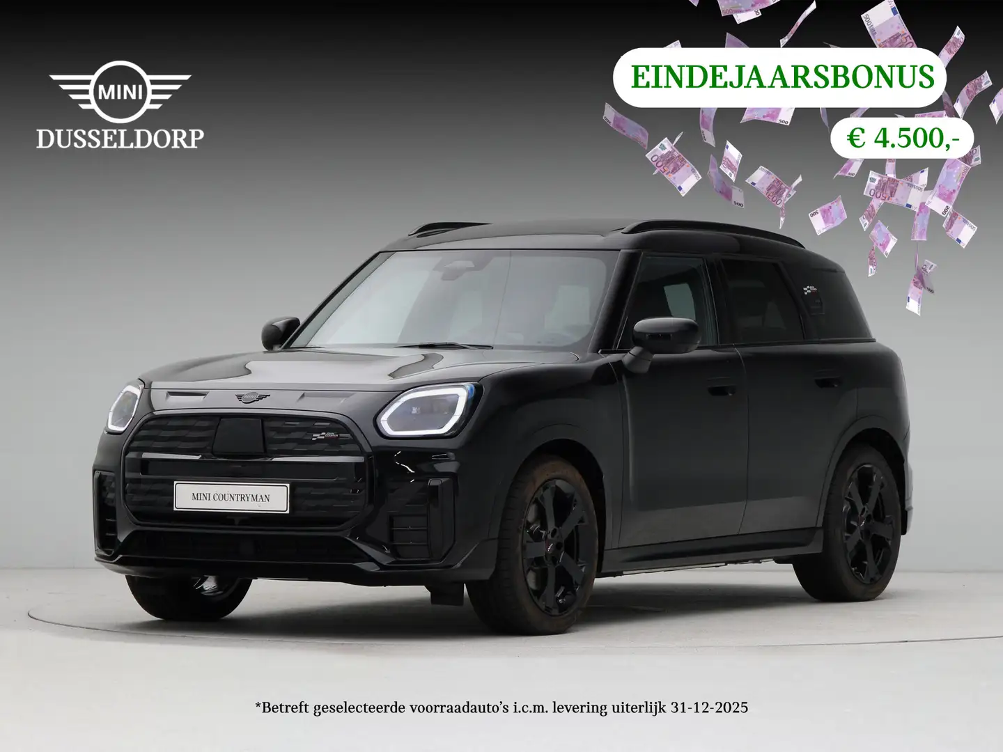 MINI Countryman SE All4 John Cooper Works Pakket L PRIVATE LEASE EUR 844,- Zwart - 1