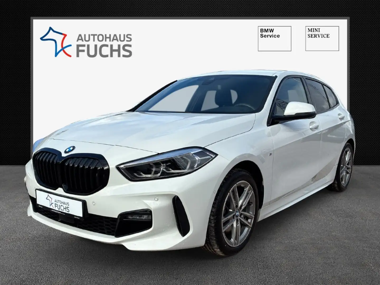 BMW 118 i M Sportpaket Automatik RFK Sitzheizung Navi Digi Weiß - 1