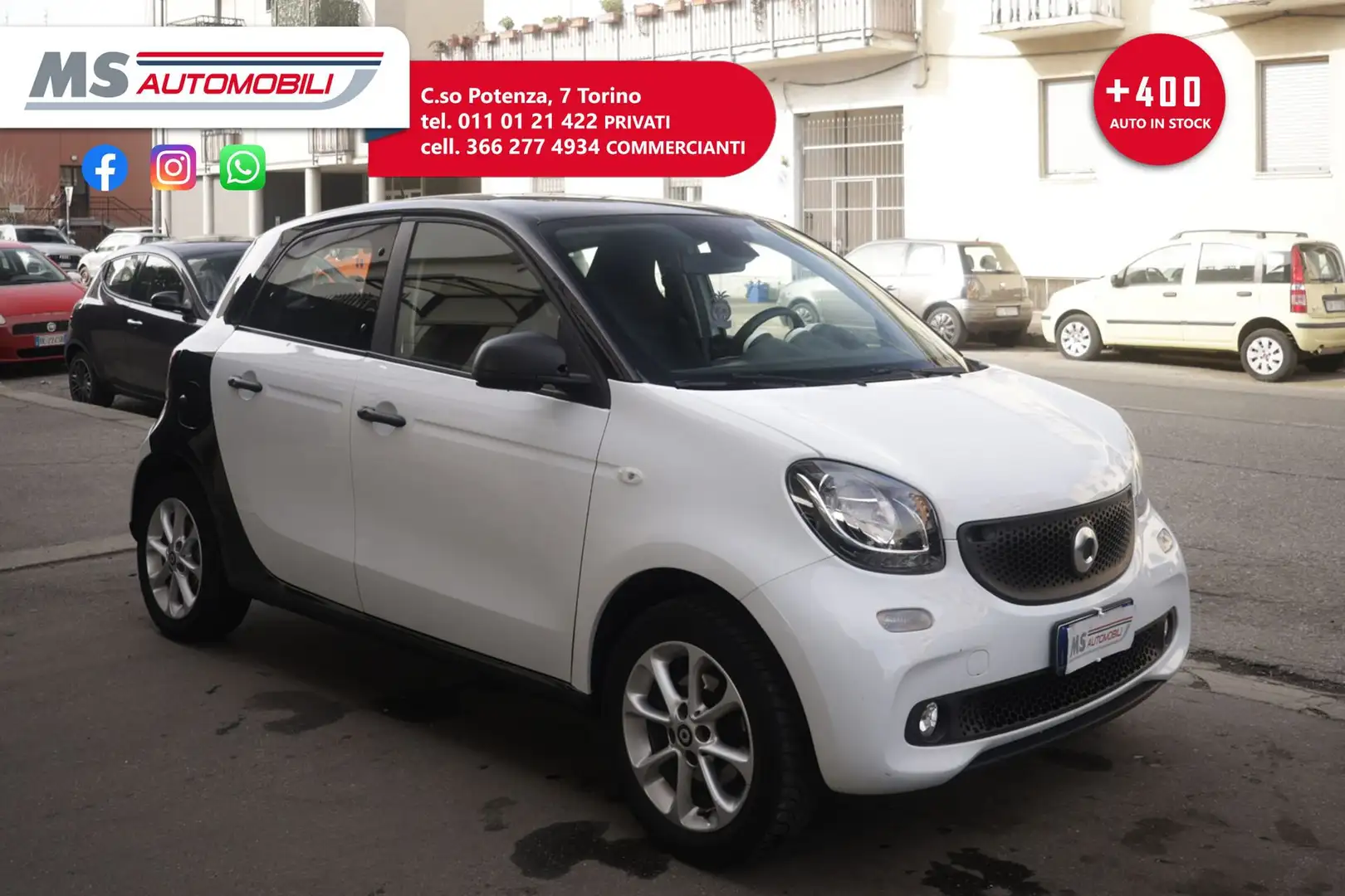 smart forFour smart forfour 70 1.0 52kW Passion Unicoproprietario Schwarz - 1