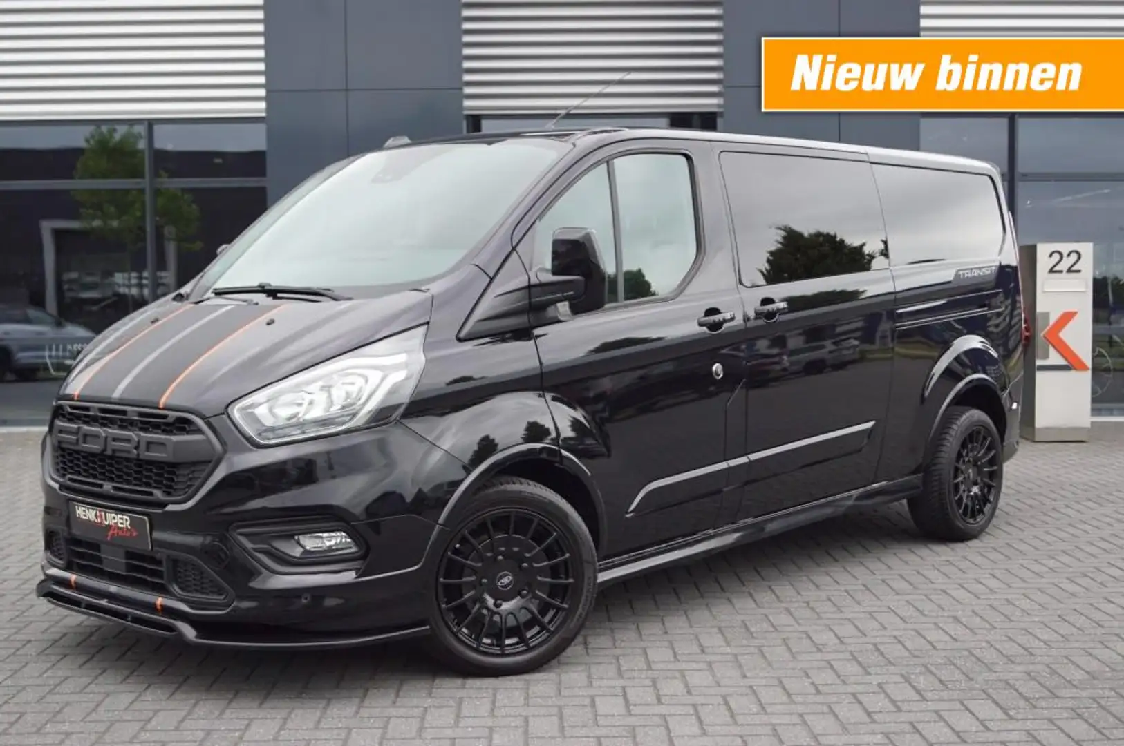 Ford Transit Custom 320 2.0 TDCI L2H1 Sport Dubbele cabine 185pk /Navi Zwart - 1