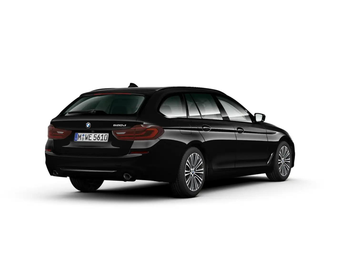 BMW 520 d Touring Sport Line HUD LED STANDHZ NAVI Schwarz - 2