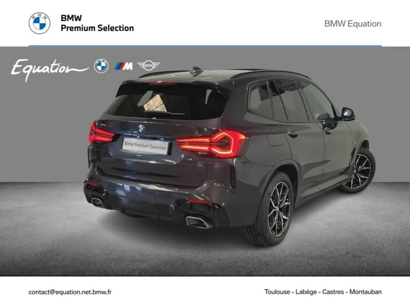 BMW X3 xDrive30d 286ch M Sport Gris - 2