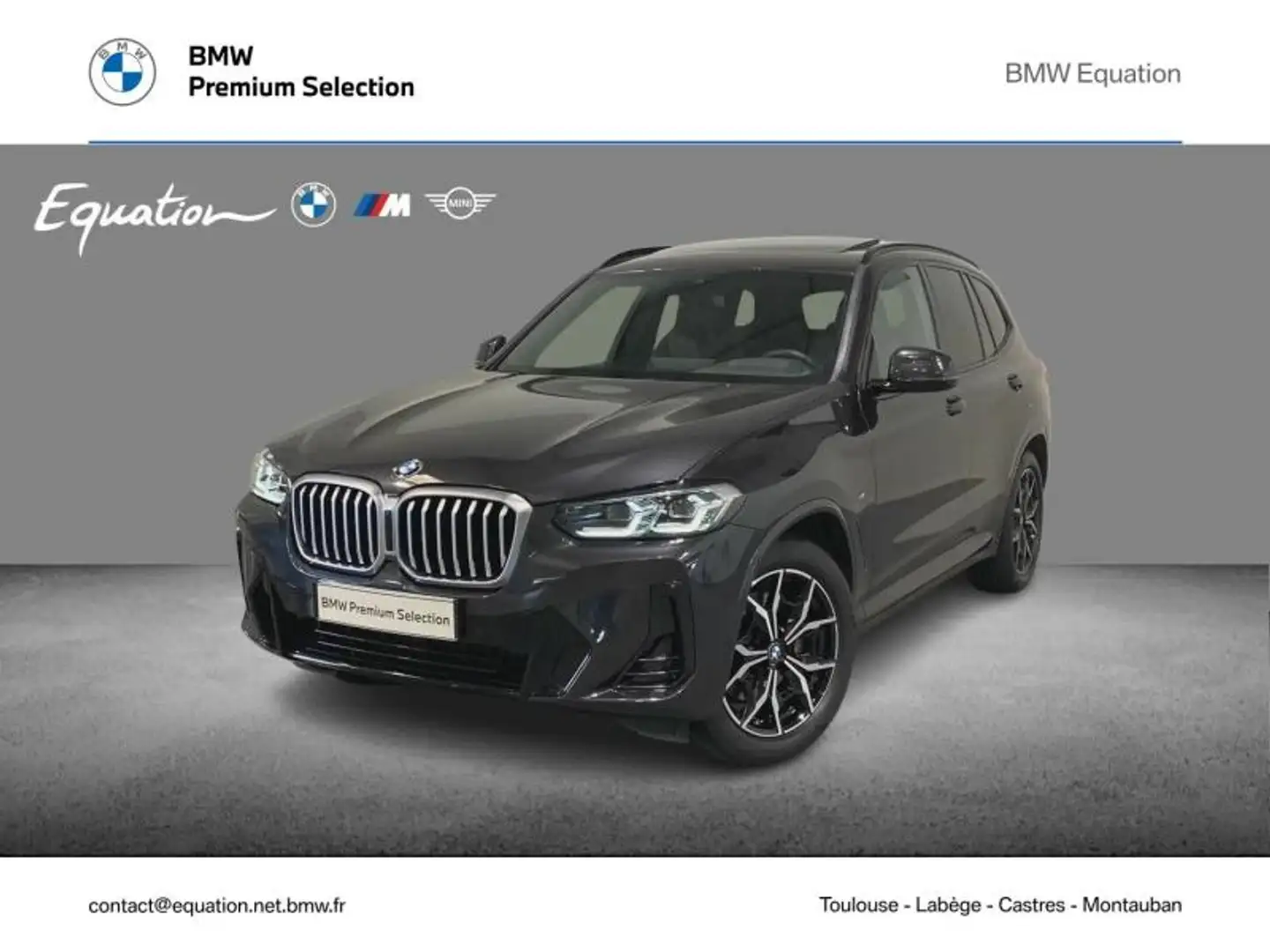 BMW X3 xDrive30d 286ch M Sport Gris - 1