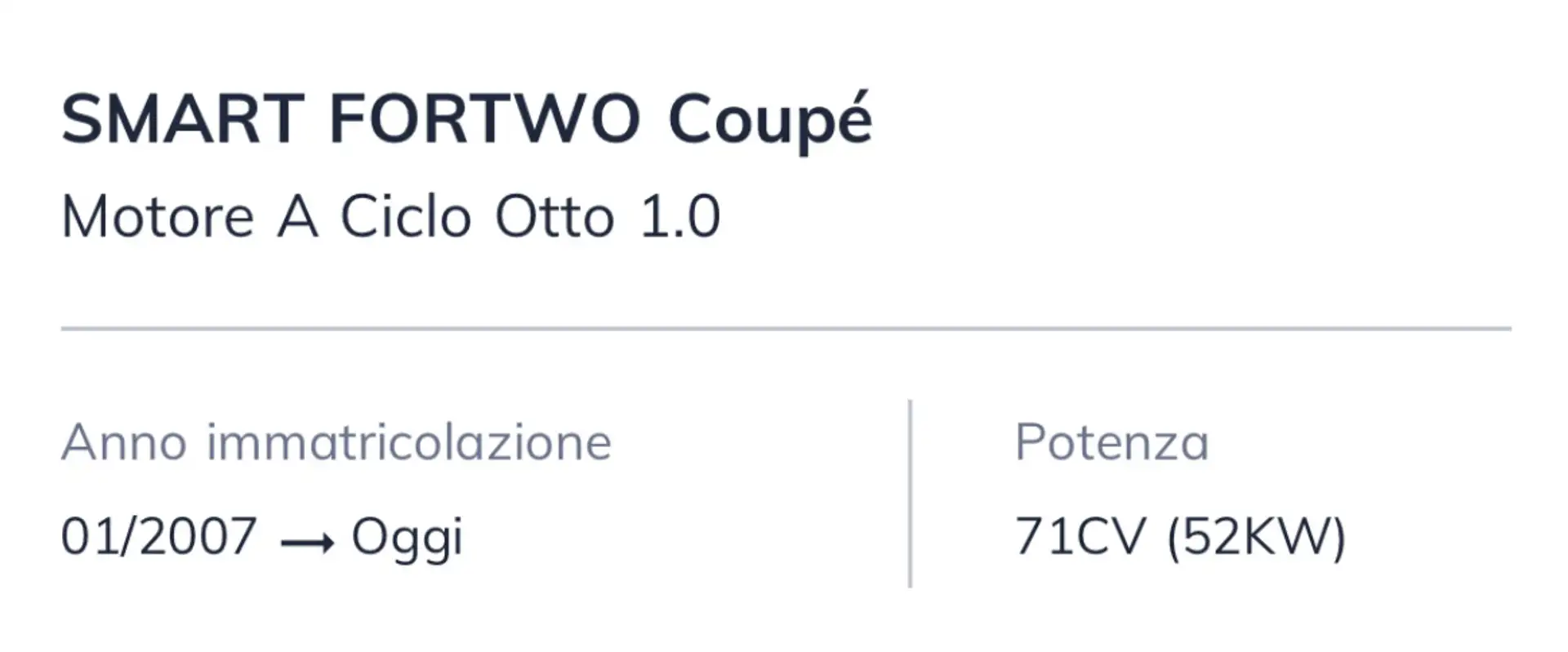 smart forTwo 1.0 mhd Passion 71cv - 2