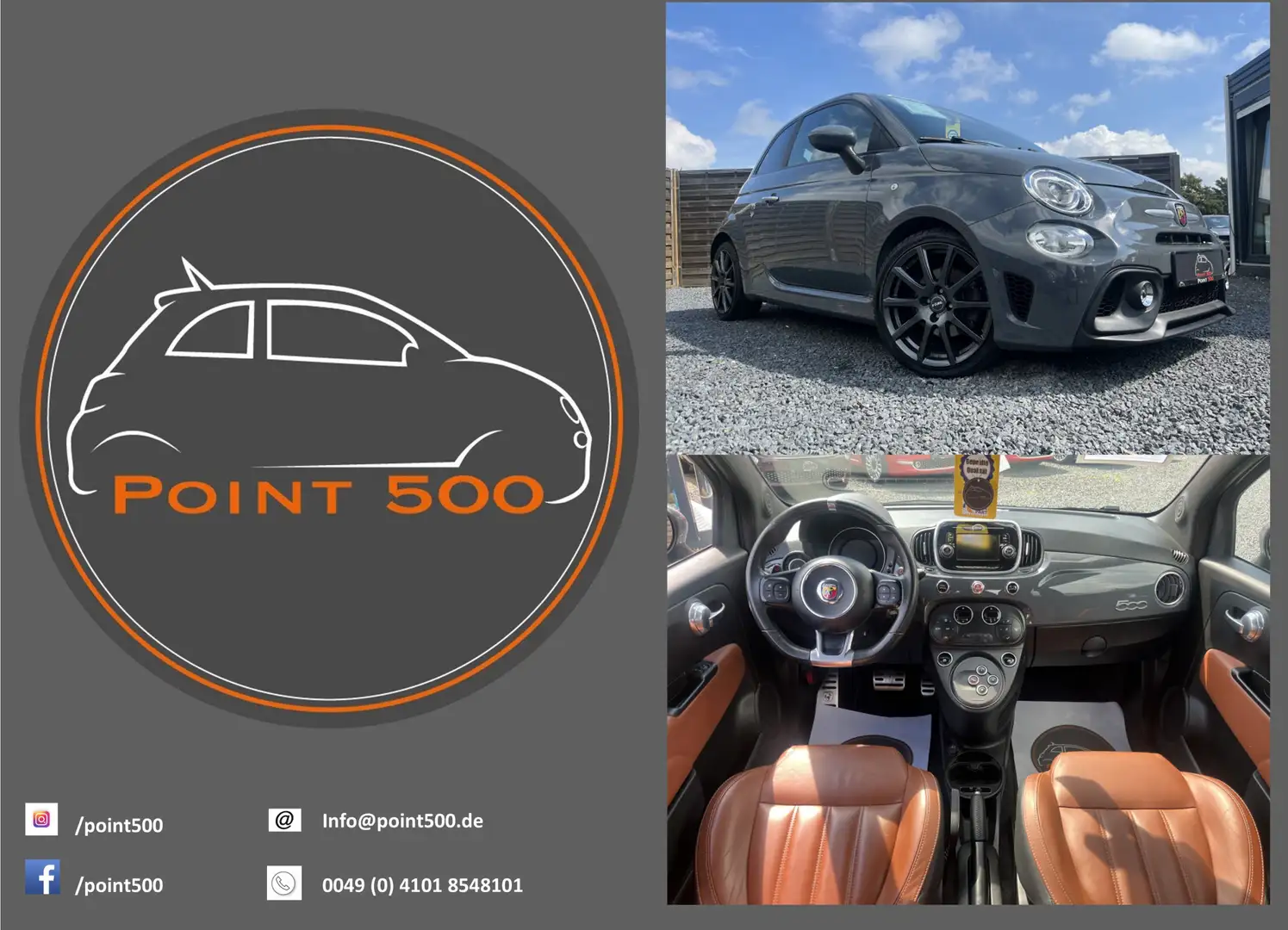 Abarth 595 Automatik Grau - 1