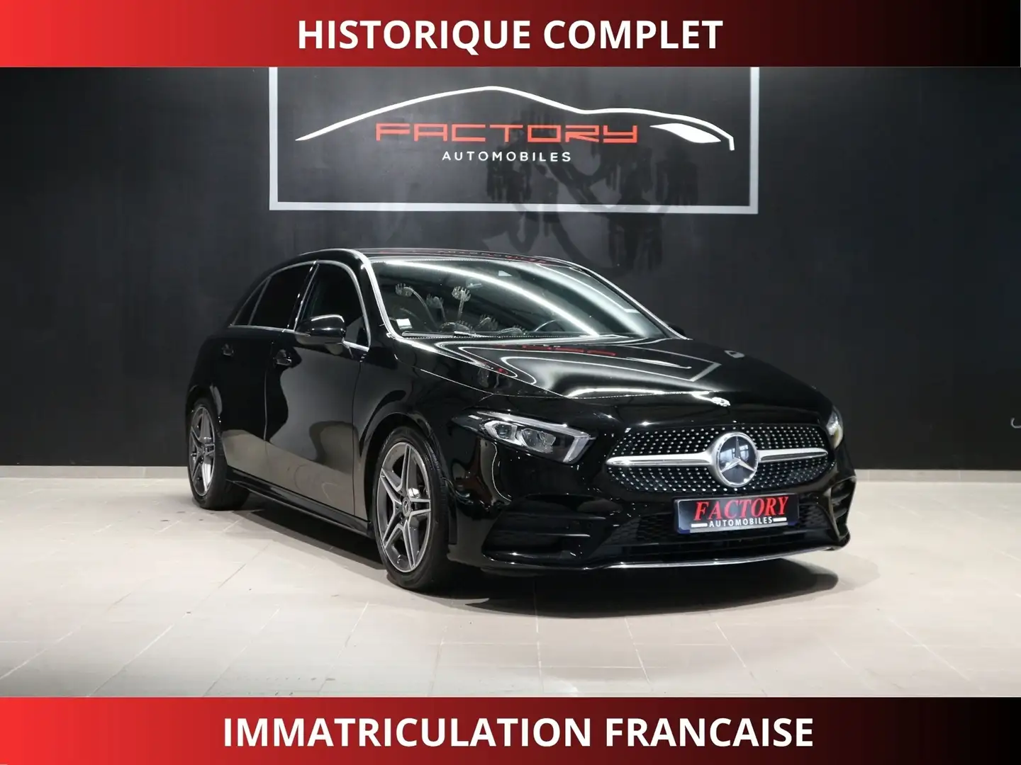 Mercedes-Benz A 200 200 163CH AMG LINE 7G-DCT Zwart - 1