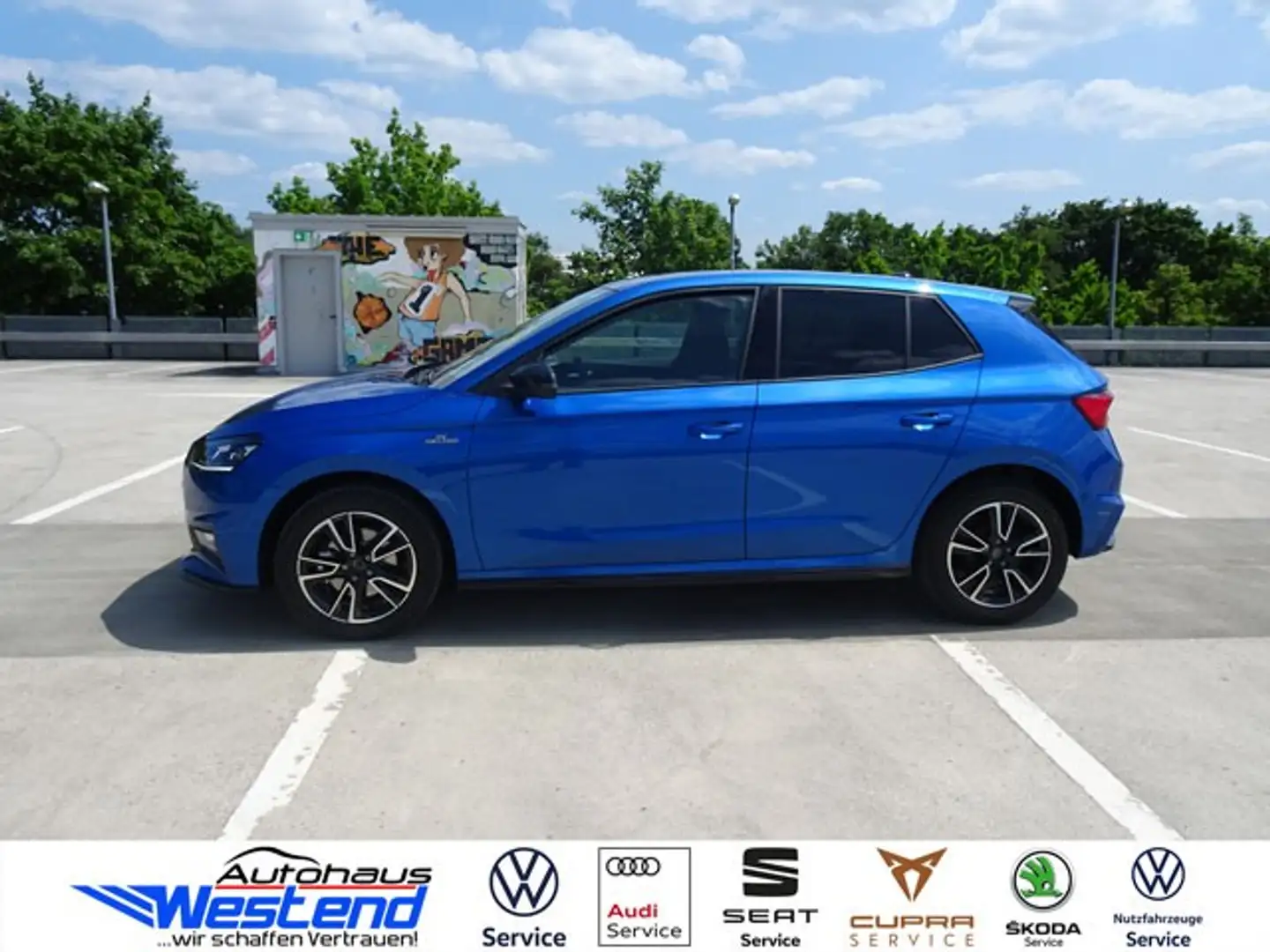 Skoda Fabia Monte Carlo 1.0l TSI 85kW Automatik LED Klima Blau - 2