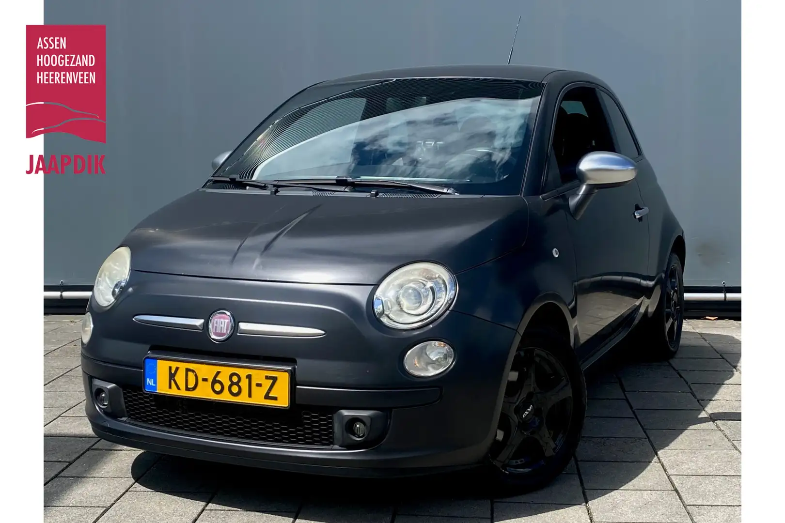 Fiat 500 BWJ 2011 | 0.9 TwinAir 86PK Blackjack | CLIMA | ZW Zwart - 1