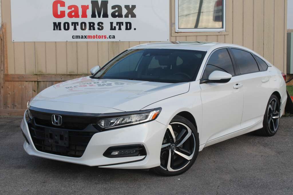 2018 Honda Accord Sport | Leather Power Seats Sunroof Carplay Camera — снимка 1