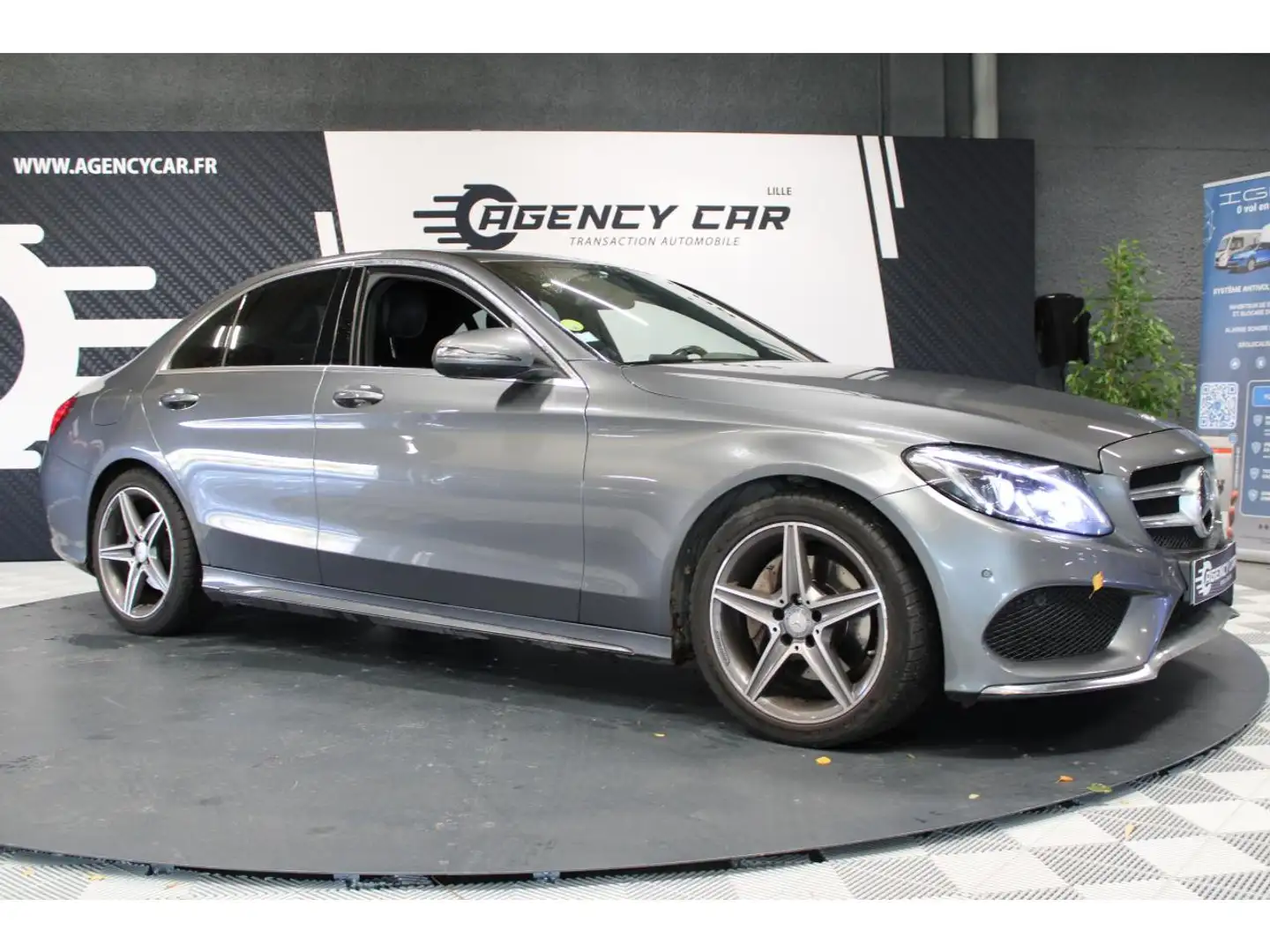 Mercedes-Benz C 200 C 200 d BVA 7G-Tronic AMG Aucun Frais Financement possible Gris - 2