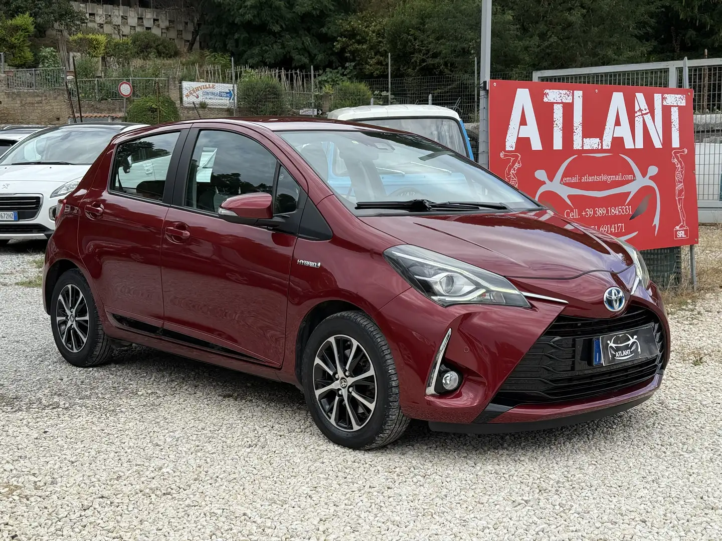 Toyota Yaris 1.5 Hybrid 5 porte Lounge Blue Rosso - 1