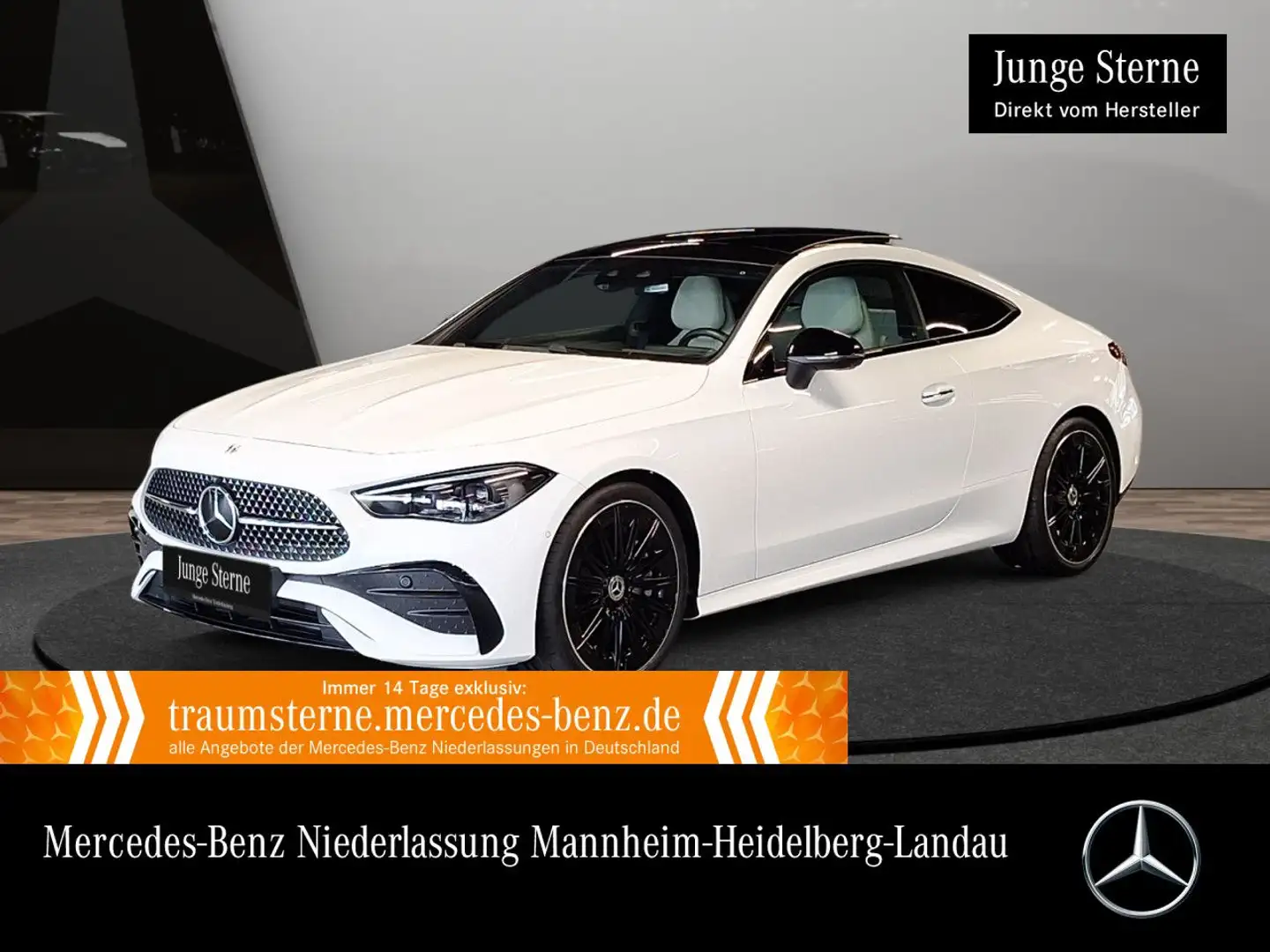 Mercedes-Benz CLE 450 4M AMG+NIGHT+PANO+360+STHZG+BURMESTER+9G Weiß - 1