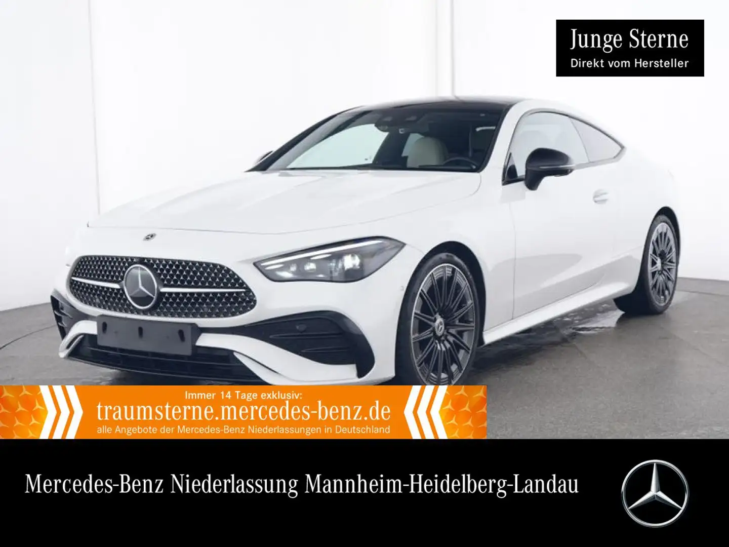 Mercedes-Benz CLE 450 4M AMG+NIGHT+PANO+360+STHZG+BURMESTER+9G Weiß - 1