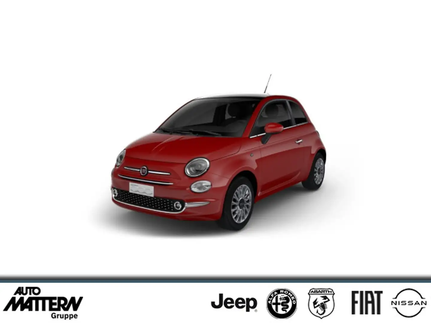 Fiat 500 Dolcevita 1.0 Hybrid 15" Klima CarPlay uvm. Red - 1