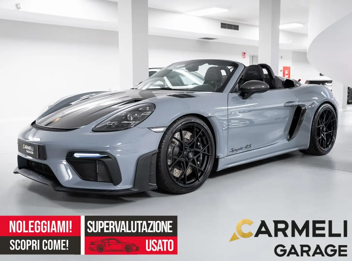 Porsche 718 Spyder RS -CARBONIO-PACK WEISSACH-SOLLEVAMENTO ANTERIORE Grigio - 1