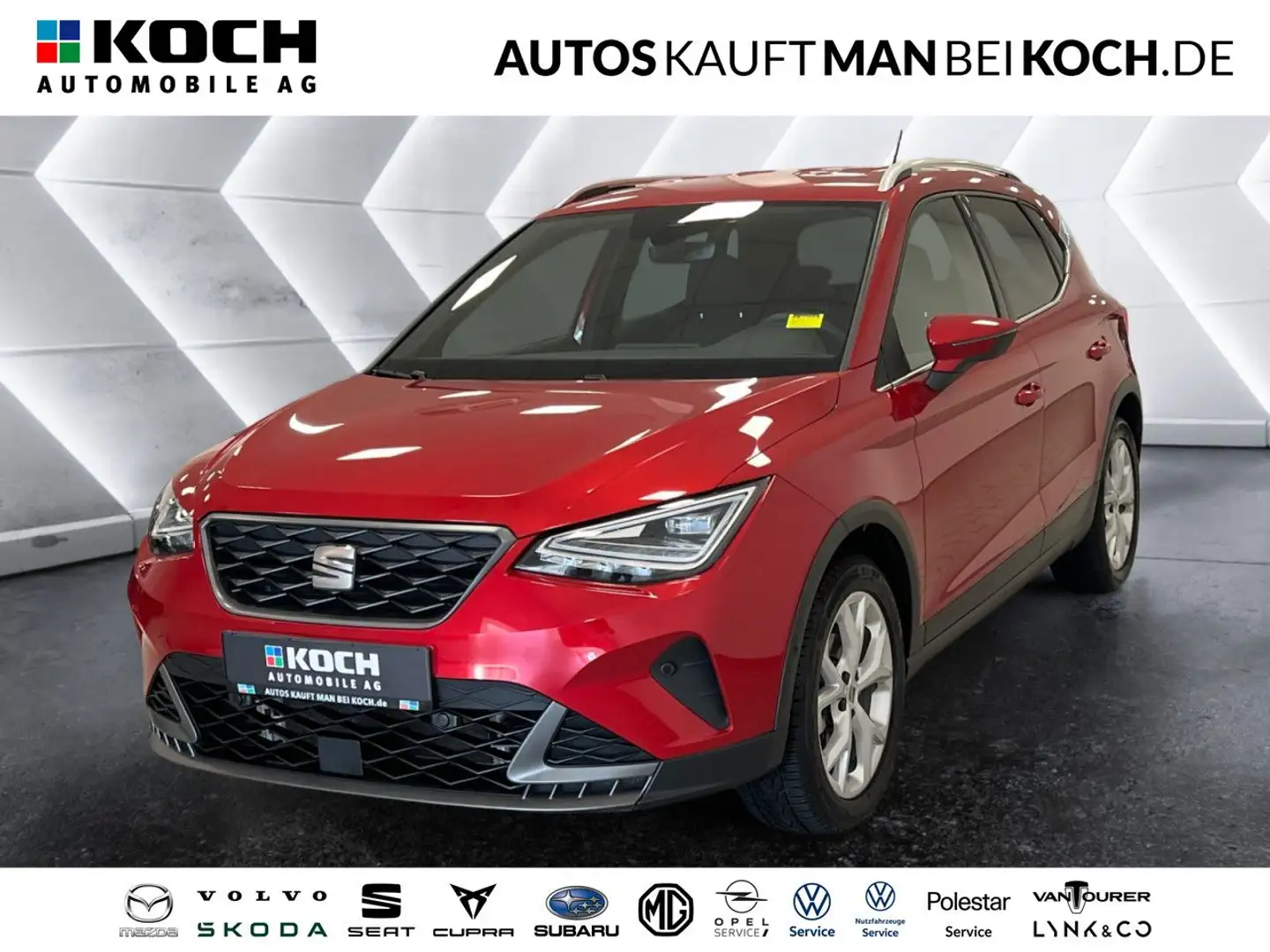 SEAT Arona 1.5 TSI DSG FR LED NAVI KAMERA ACC FSE Klima Rot - 1