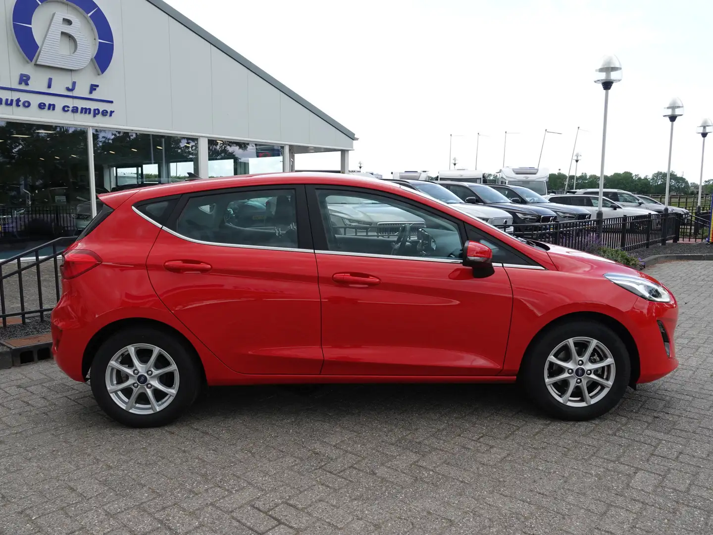 Ford Fiesta 1.0 EcoBoost 95PK Titanium LMV | AIRCO | PDC | CRU Rojo - 2