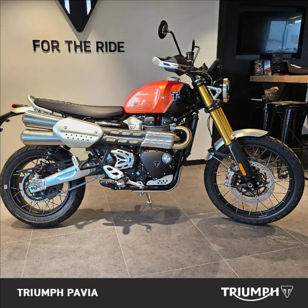 Triumph Scrambler XE Baja Orange/Phantom Black Abs Grey - 2