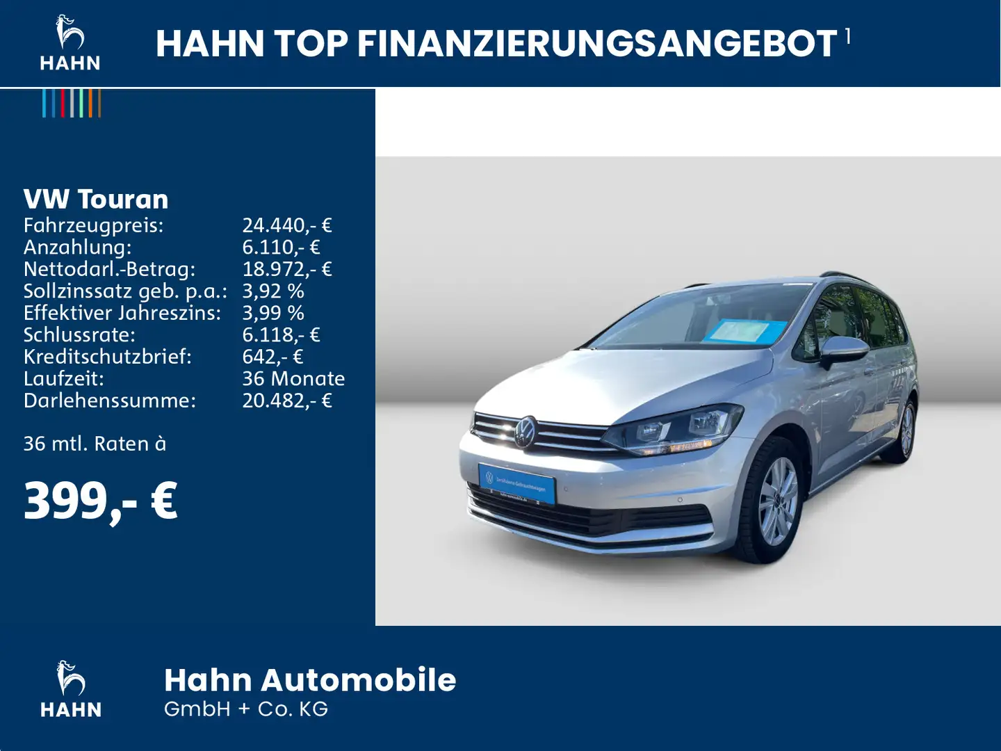 Volkswagen Touran Comfortline 1.5TSI BLUETOOTH NAVI PDC V+H Серебристый - 2
