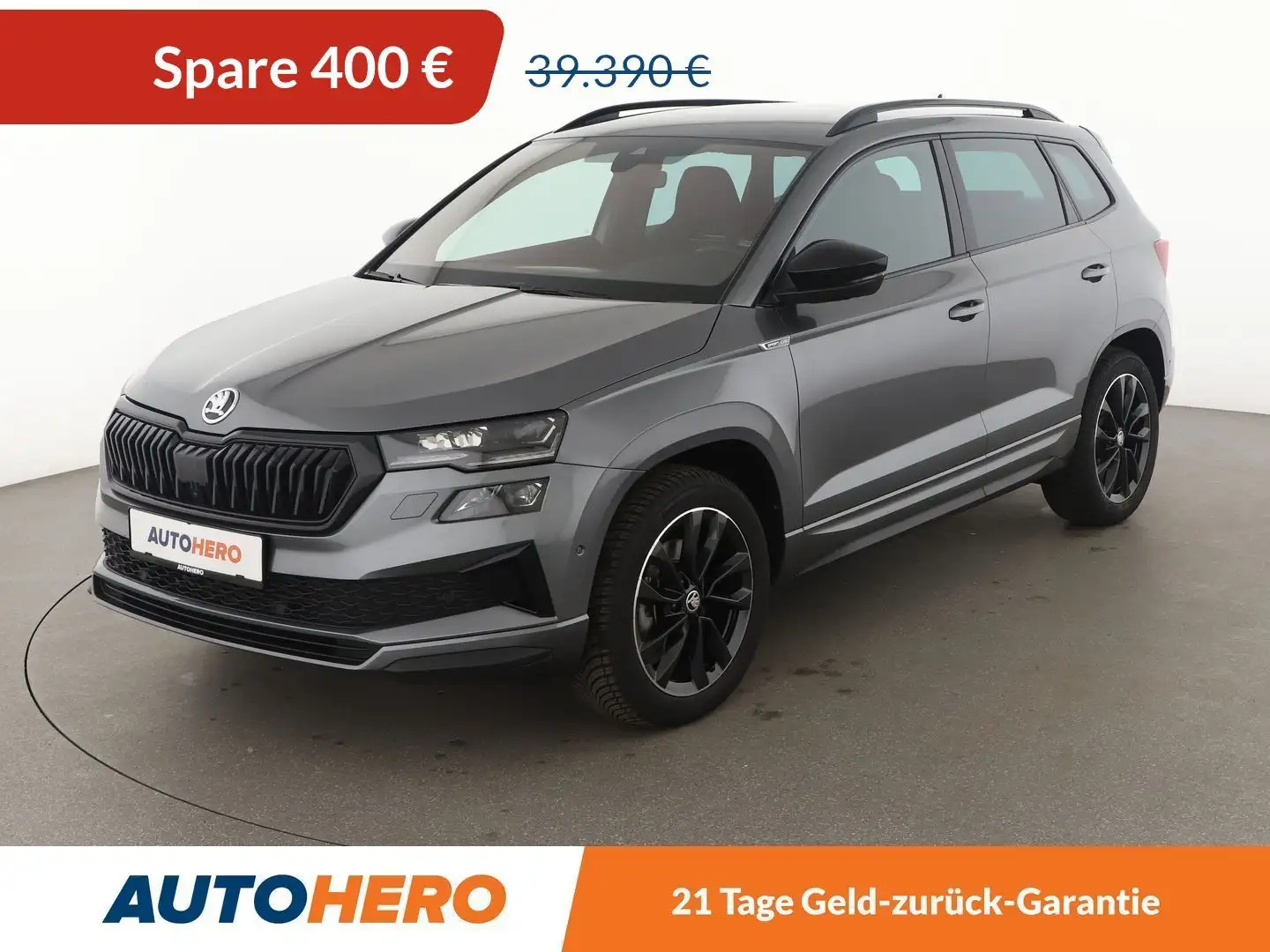 Skoda Karoq 2.0 TSI Sportline 4x4 Aut.*NAVI*360°*ACC*LED*AHK* Grau - 1