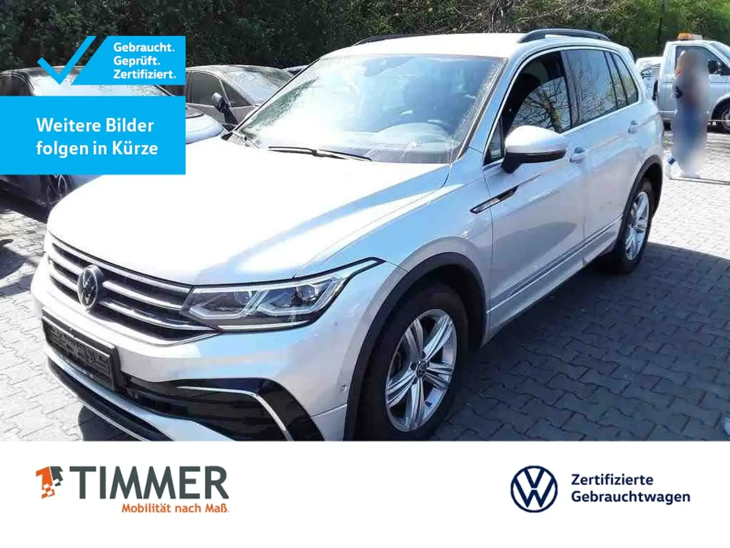 Volkswagen Tiguan 2.0 TSI DSG 4M R-LINE *IQ.LIGHT *360° *AHK *ACC * Zilver - 1