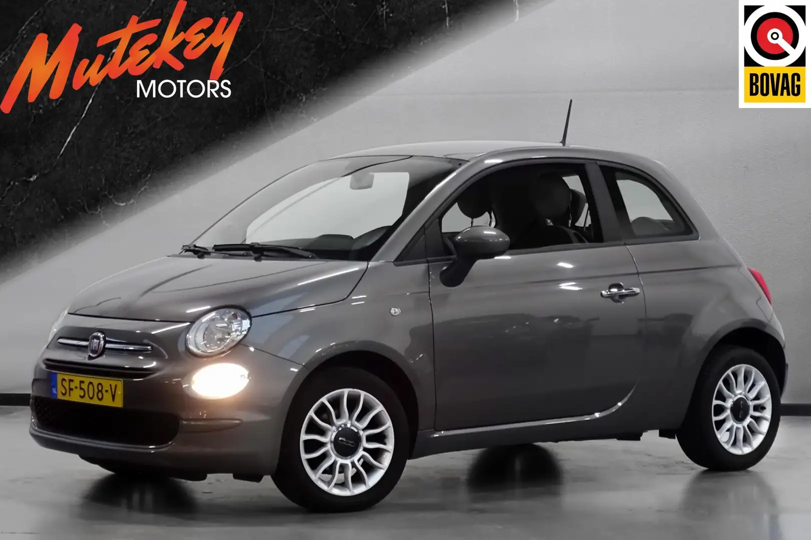 Fiat 500 1.2 PopStar | Airco | Bluetooth Gris - 1