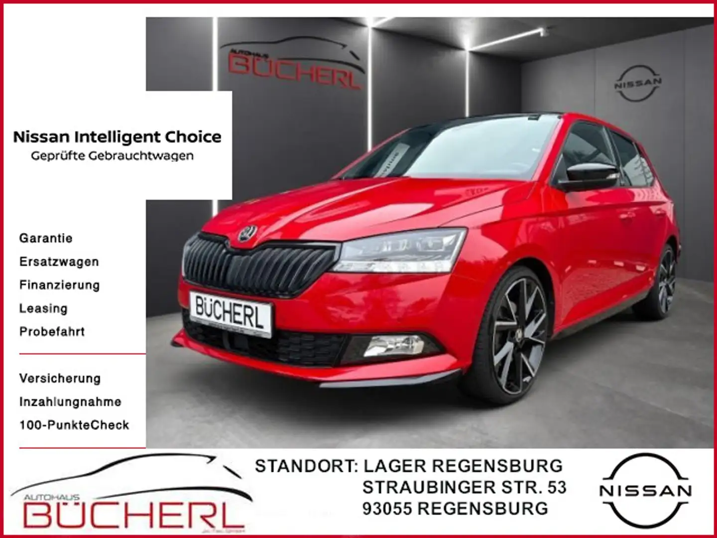 Skoda Fabia Monte Carlo Automatic, SHZ, Carplay, R-Kam Rouge - 1