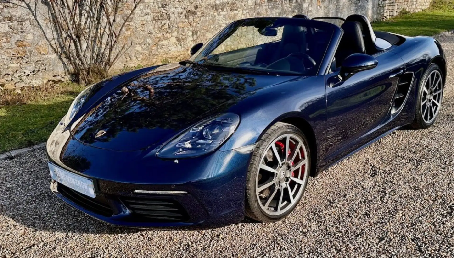Porsche 718 boxster s 2017 Bleu - 1