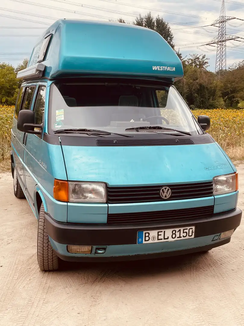 Volkswagen T4 California mit Hochdach, LPG, Automatik, Solarpanel Bleu - 2