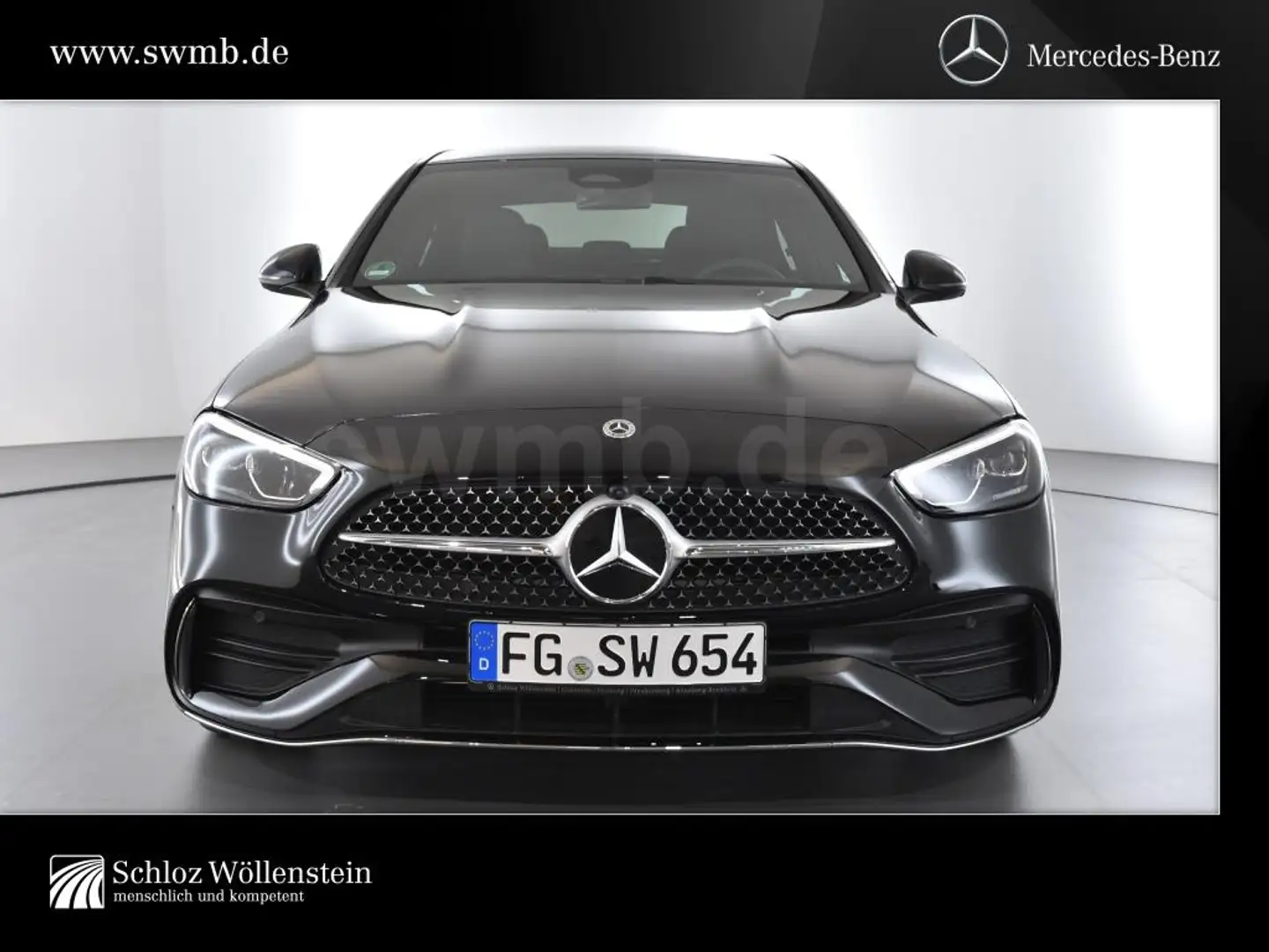 Mercedes-Benz C 180 4,99%/AMG/LED/DISTRONIC/Memory/Totwinkel   /360Cam Zwart - 2