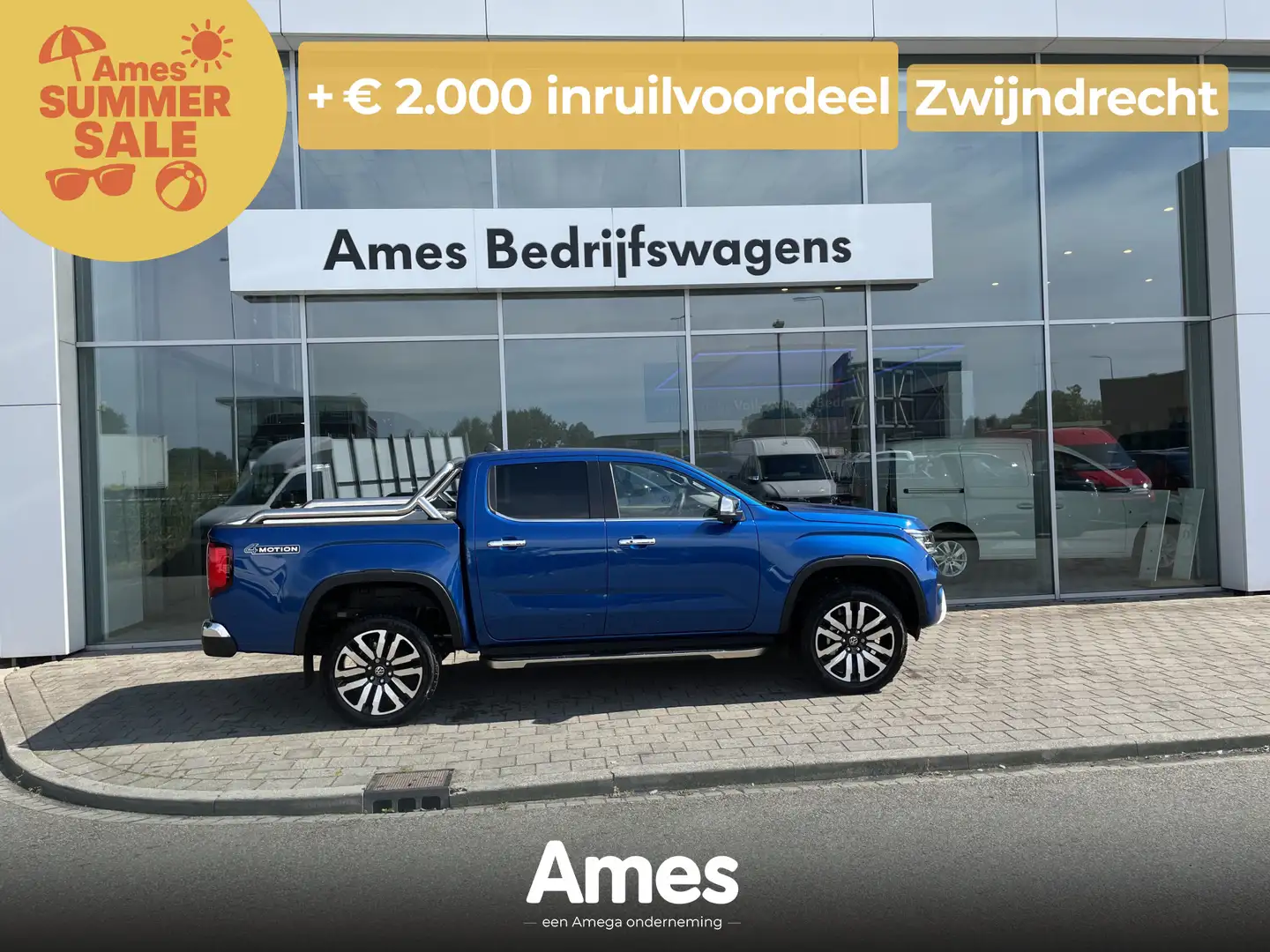 Volkswagen Amarok 3.0 TDI 4Motion Plus Cab (2 zits) Aventura 240PK a Blauw - 1