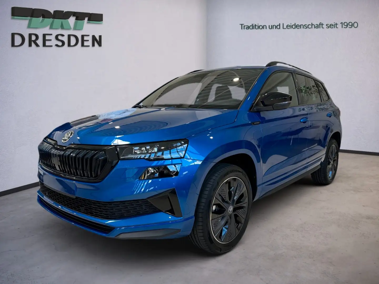 Skoda Karoq Sportline/Navi/AHZV/ACC/SHZ Bleu - 1