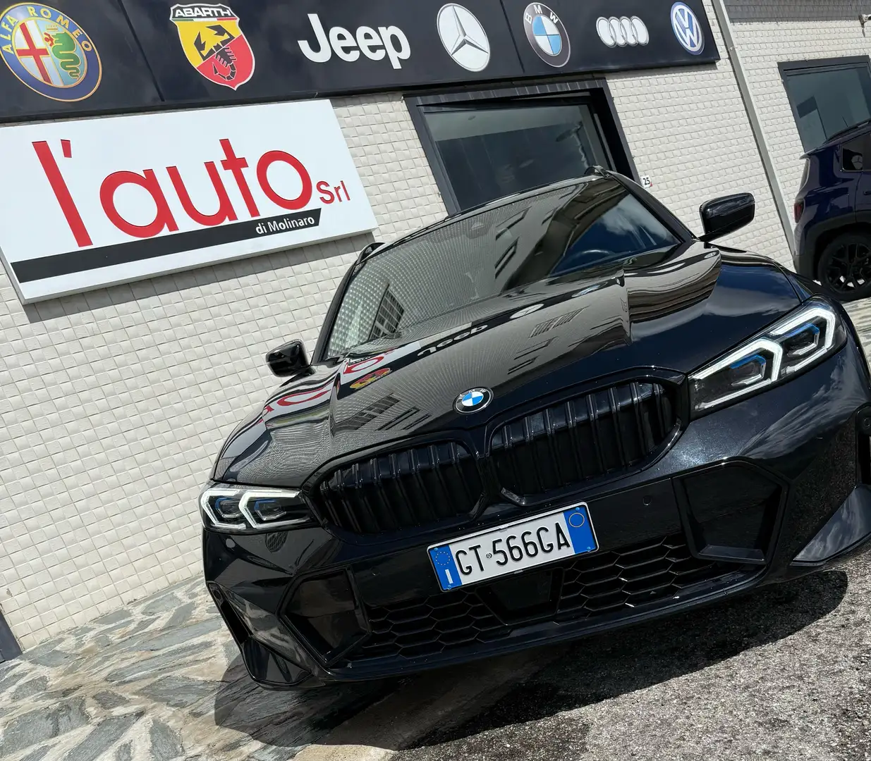 BMW 320 320d Touring xdrive MSport Pro auto LASER! Nero - 2