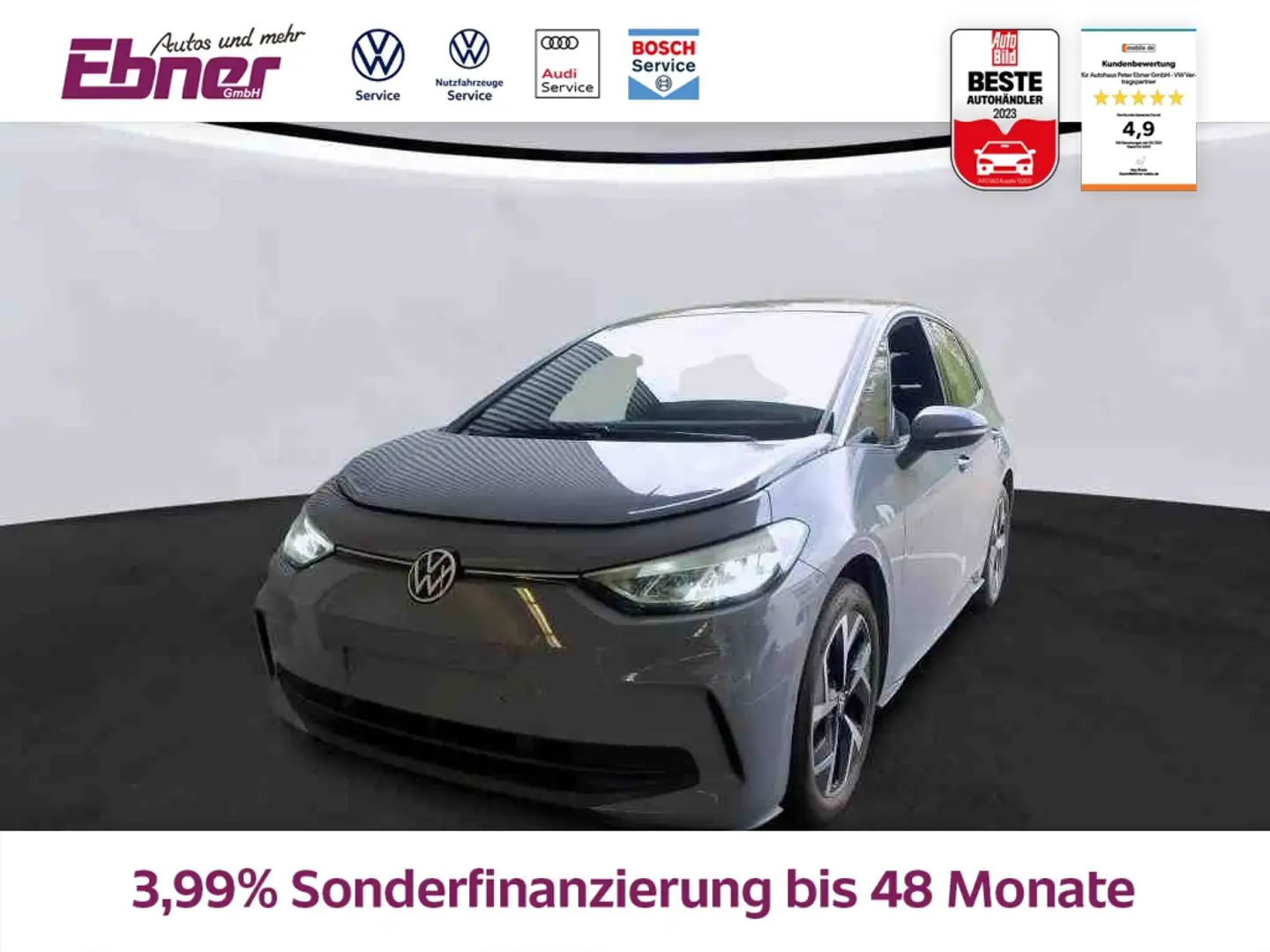 Volkswagen ID.3 NEU PRO 204PS 62KWh ACC+KAMERA+KEYLESS+NAVI+APP+19 Schwarz - 1
