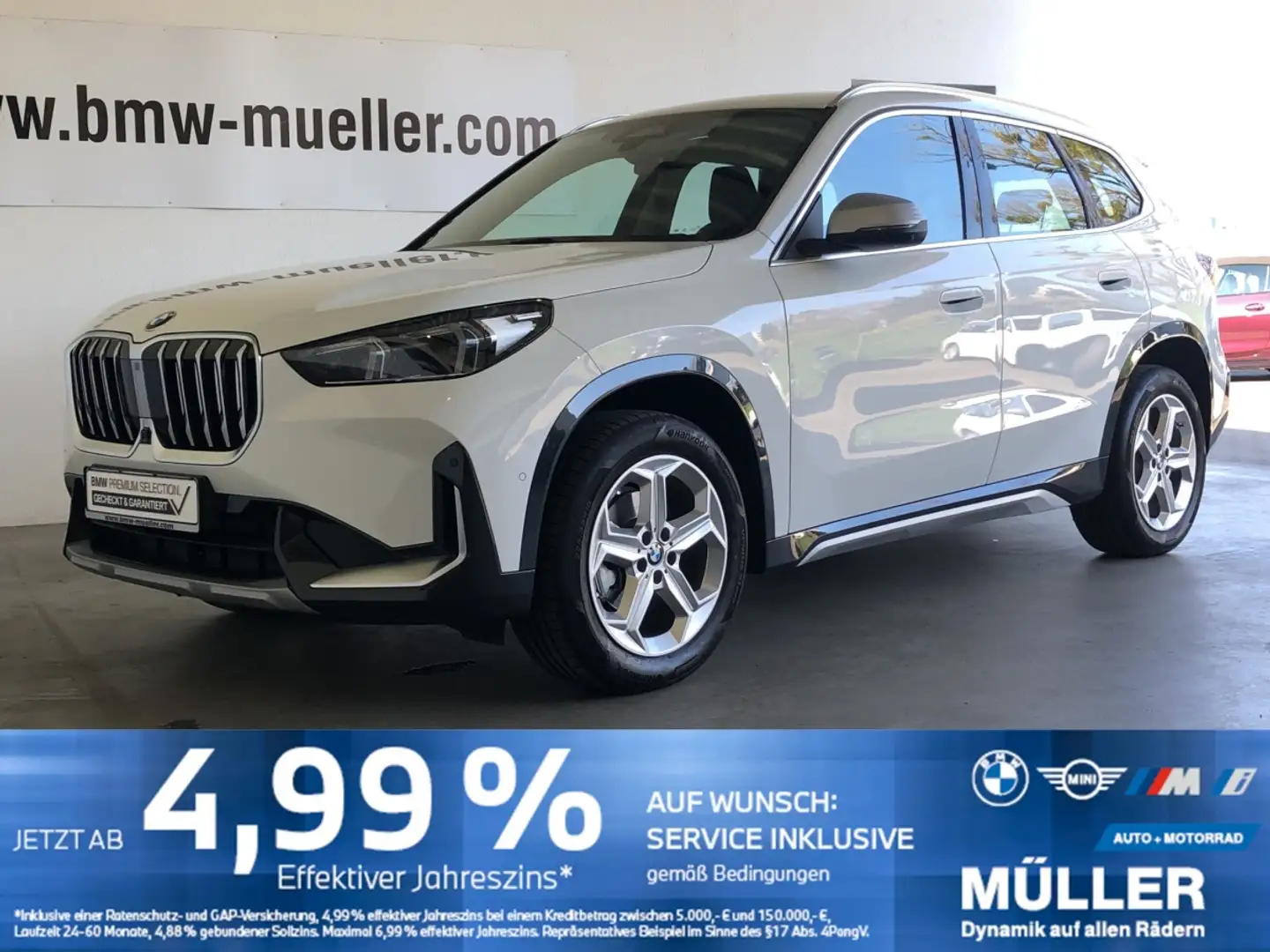 BMW X1 sDrive18i SAG xLine AHK/HUD/S-SITZ/360CAM AHK/HUD/ Weiß - 1