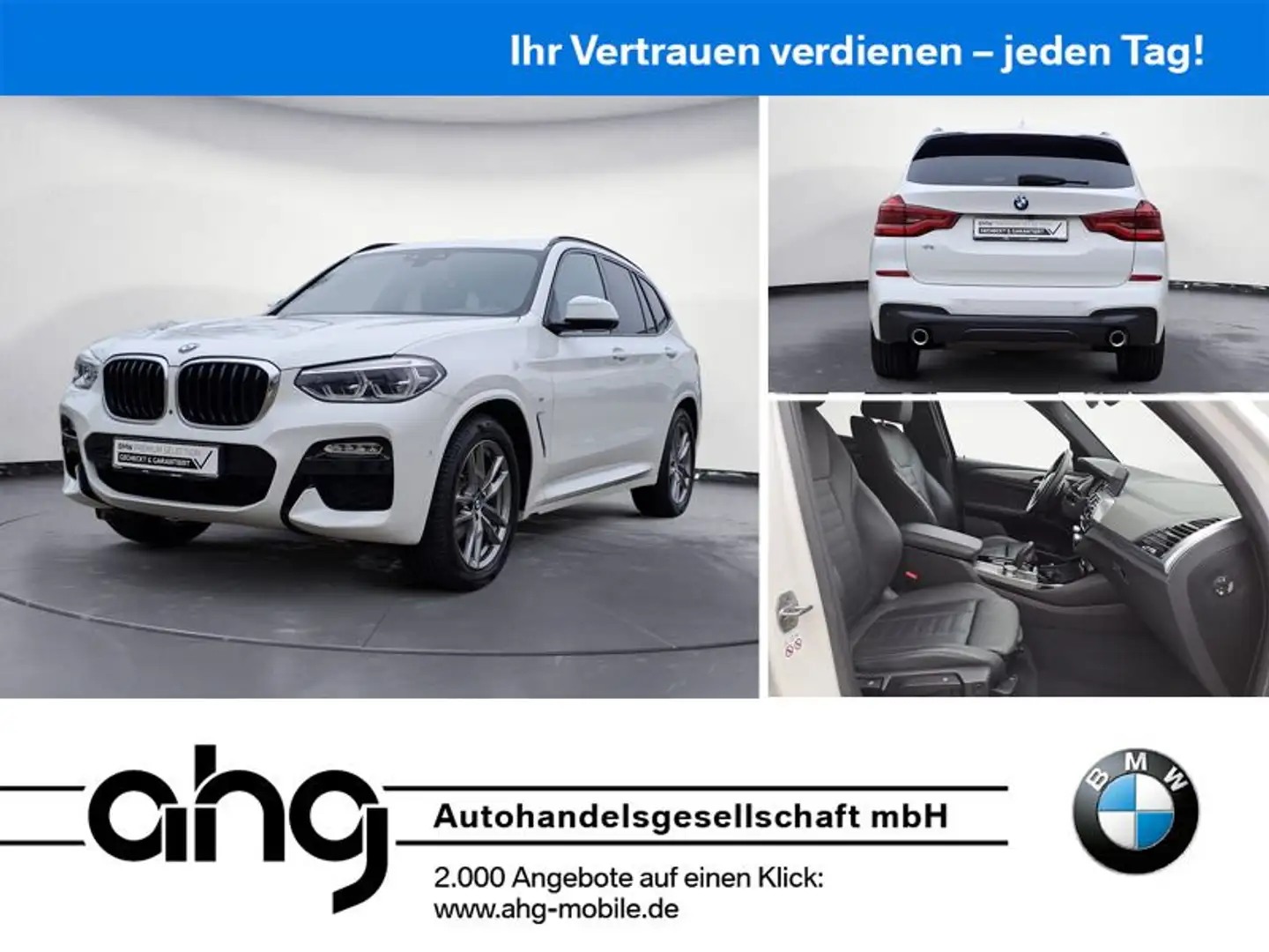 BMW X3 xDrive20i M SPORT Innovationsp. Head-Up Weiß - 1