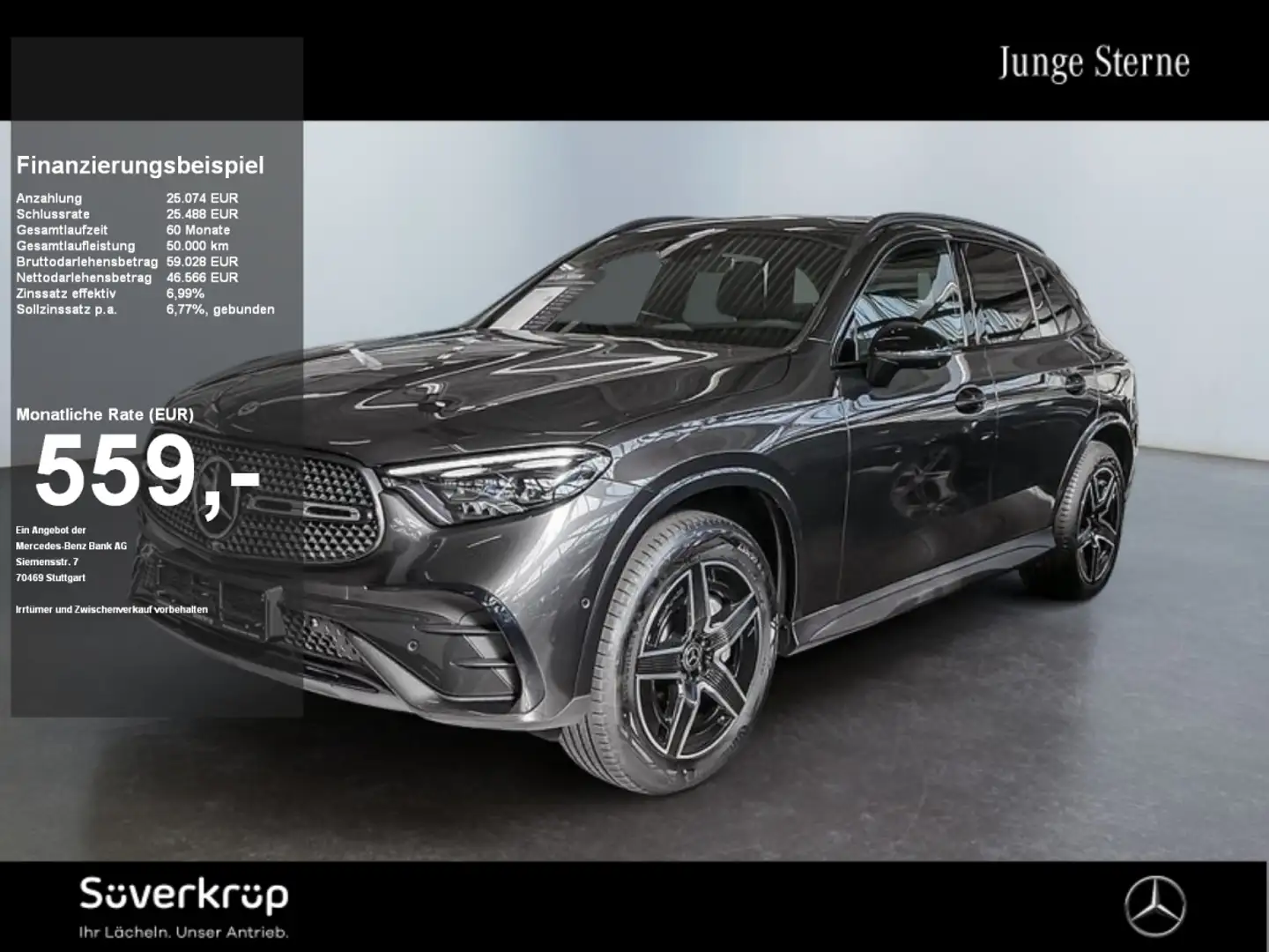 Mercedes-Benz GLC 400 e 4M , AMG NIGHT DISTR PANO AHK 360 PDC Gris - 1
