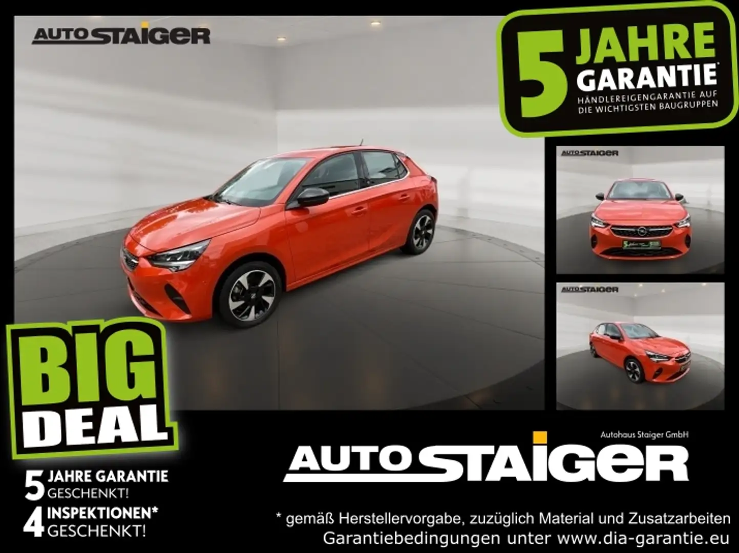 Opel Corsa F e Elegance Navi Rückfahrkamera PDC Orange - 1