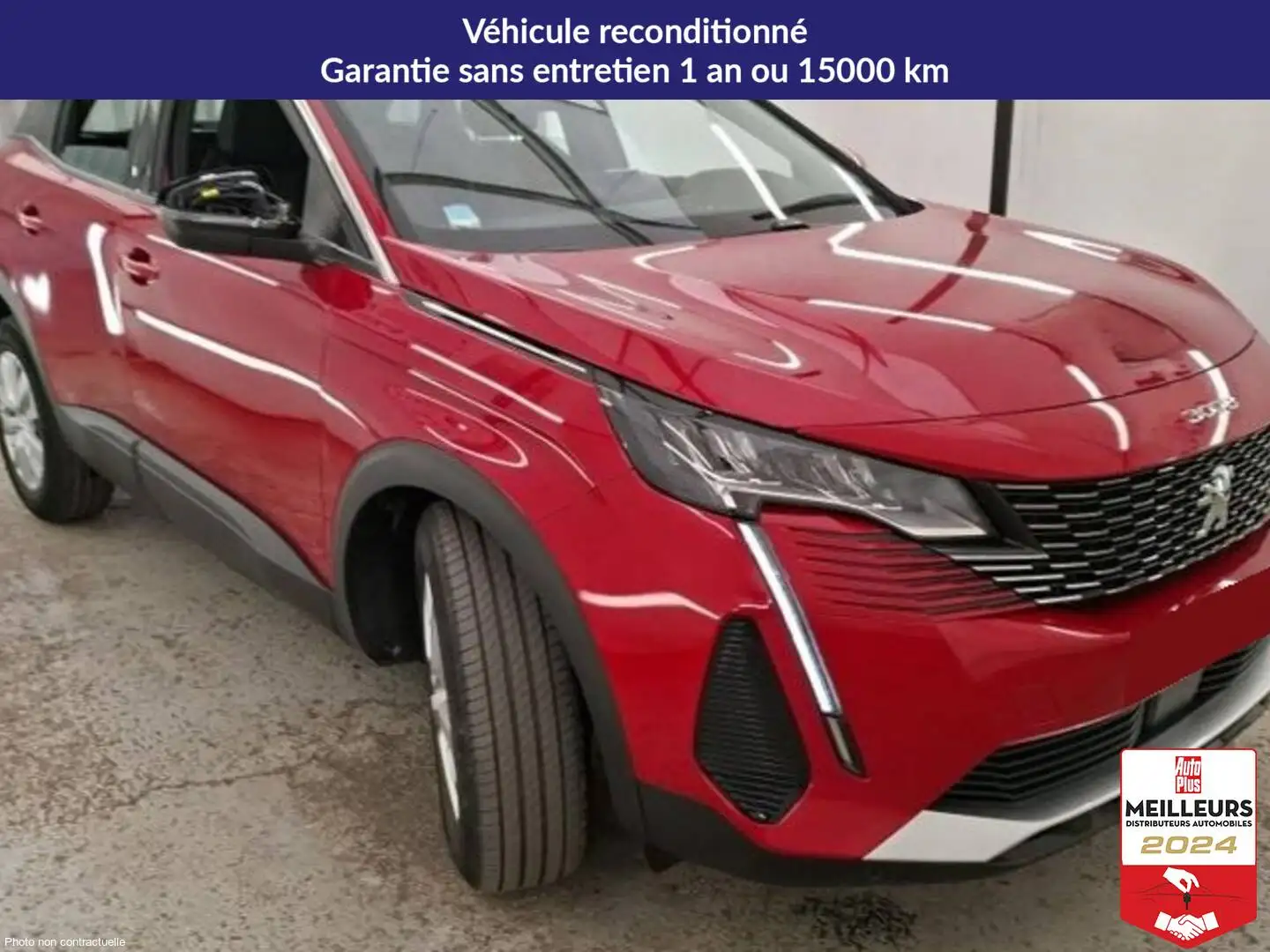 Peugeot 3008 Puretech 130 Active +GPS +Caméra Rouge - 2