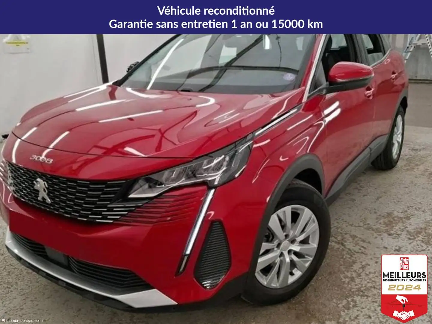 Peugeot 3008 Puretech 130 Active +GPS +Caméra Rouge - 1