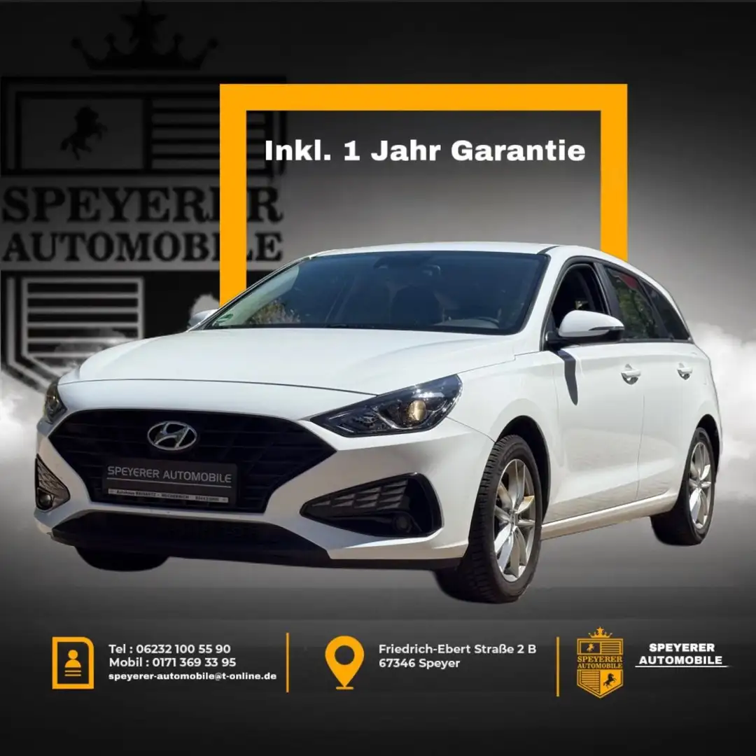 Hyundai i30 cw Pure|1.HAND|KLIMA|TEMPOMAT|LM| Blanc - 1