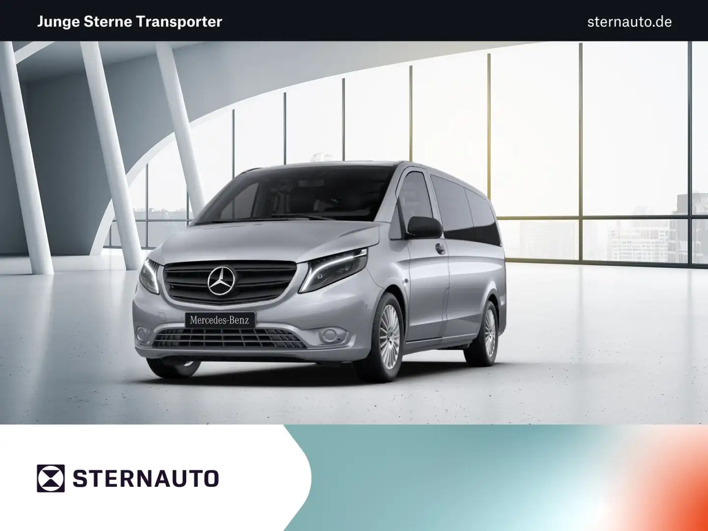 Mercedes-Benz Vito Vito 119 Ed.Tourer P/L DISTR. Navi Kli. KAM LED Silber - 1