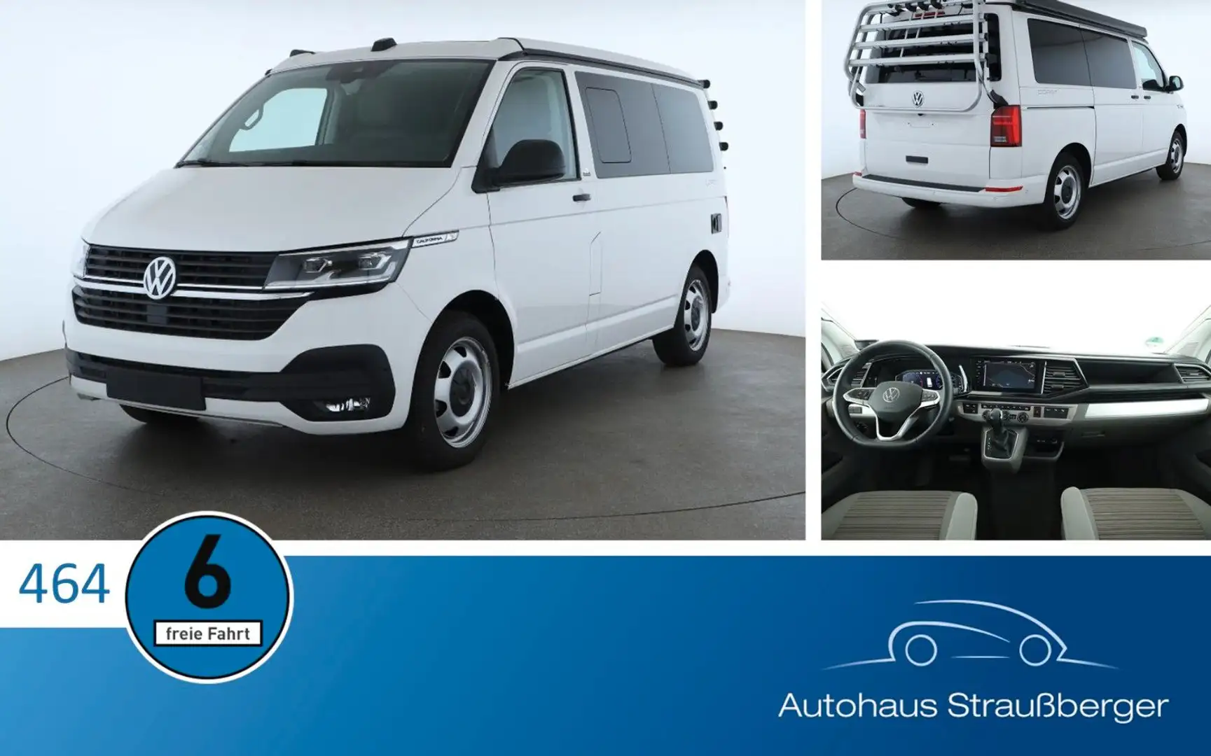 Volkswagen T6 California T6.1 California Coast AHK ACC STHZ RFK DCC LED Weiß - 1