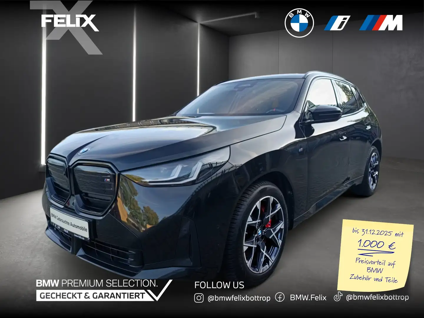 BMW X3 M 50 xDrive+M SPORTPAKET PRO+AHK+PANORAMA+ Schwarz - 1