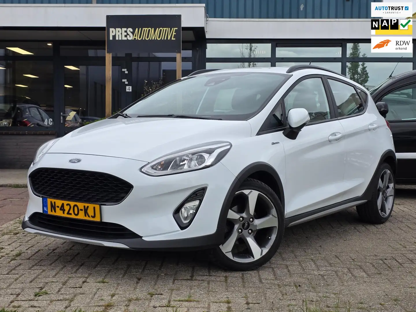 Ford Fiesta 1.0 EcoBoost Active |CLIMA|CRUISE|NAVI|PDC|LMV Weiß - 1