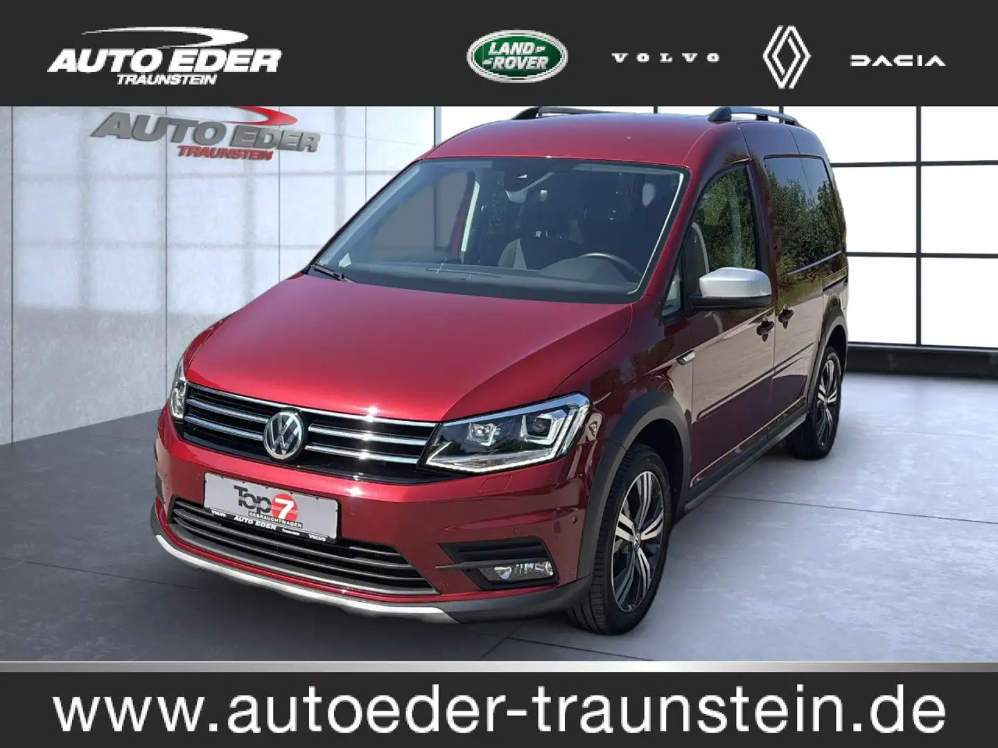 Volkswagen Caddy Beach Camping Bett Zelt Bluetooth Navi Klima Rot - 1