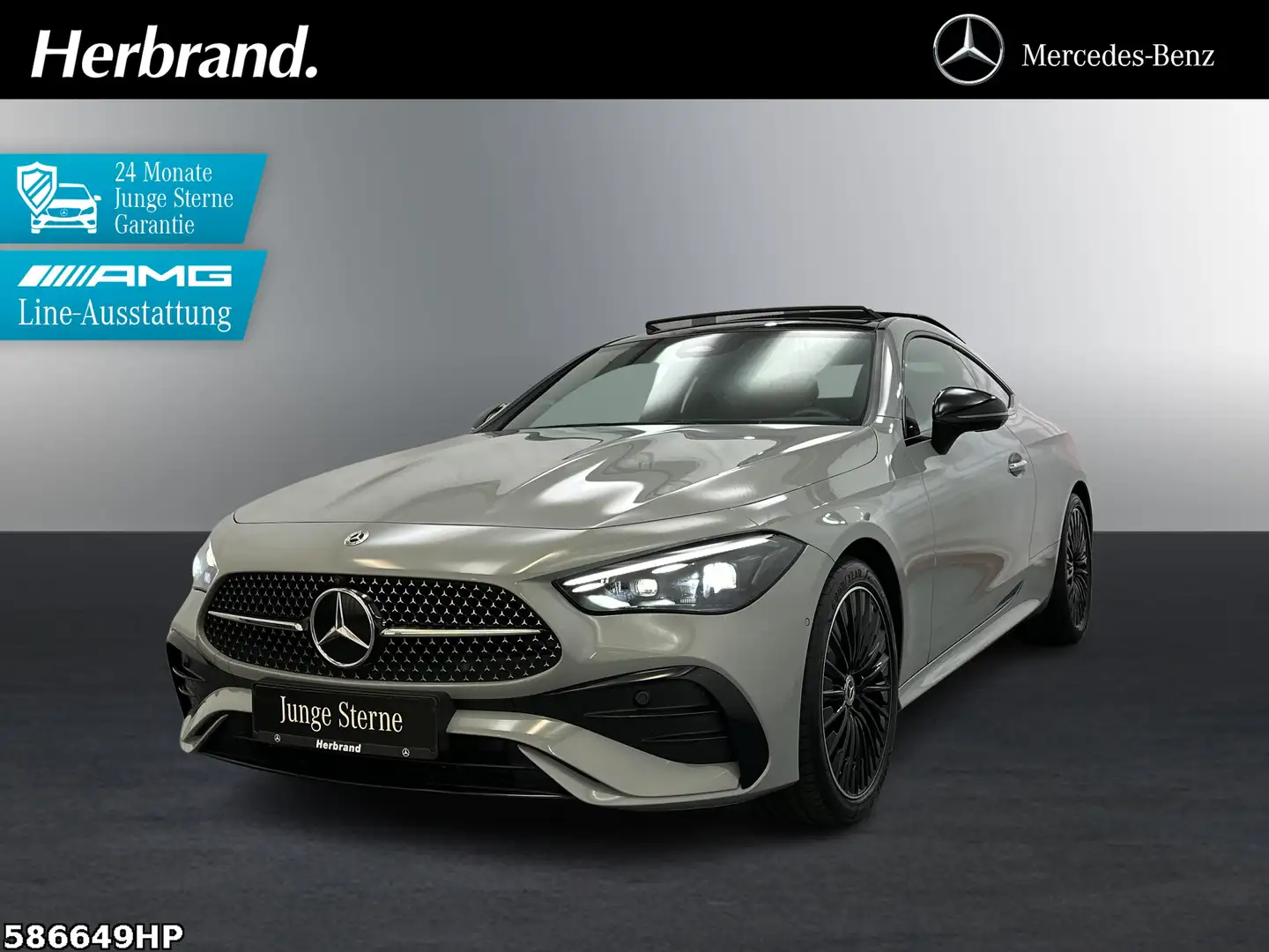 Mercedes-Benz CLE 220 d Coupé AMG  Pano Night Memory 19" 360° Grau - 1