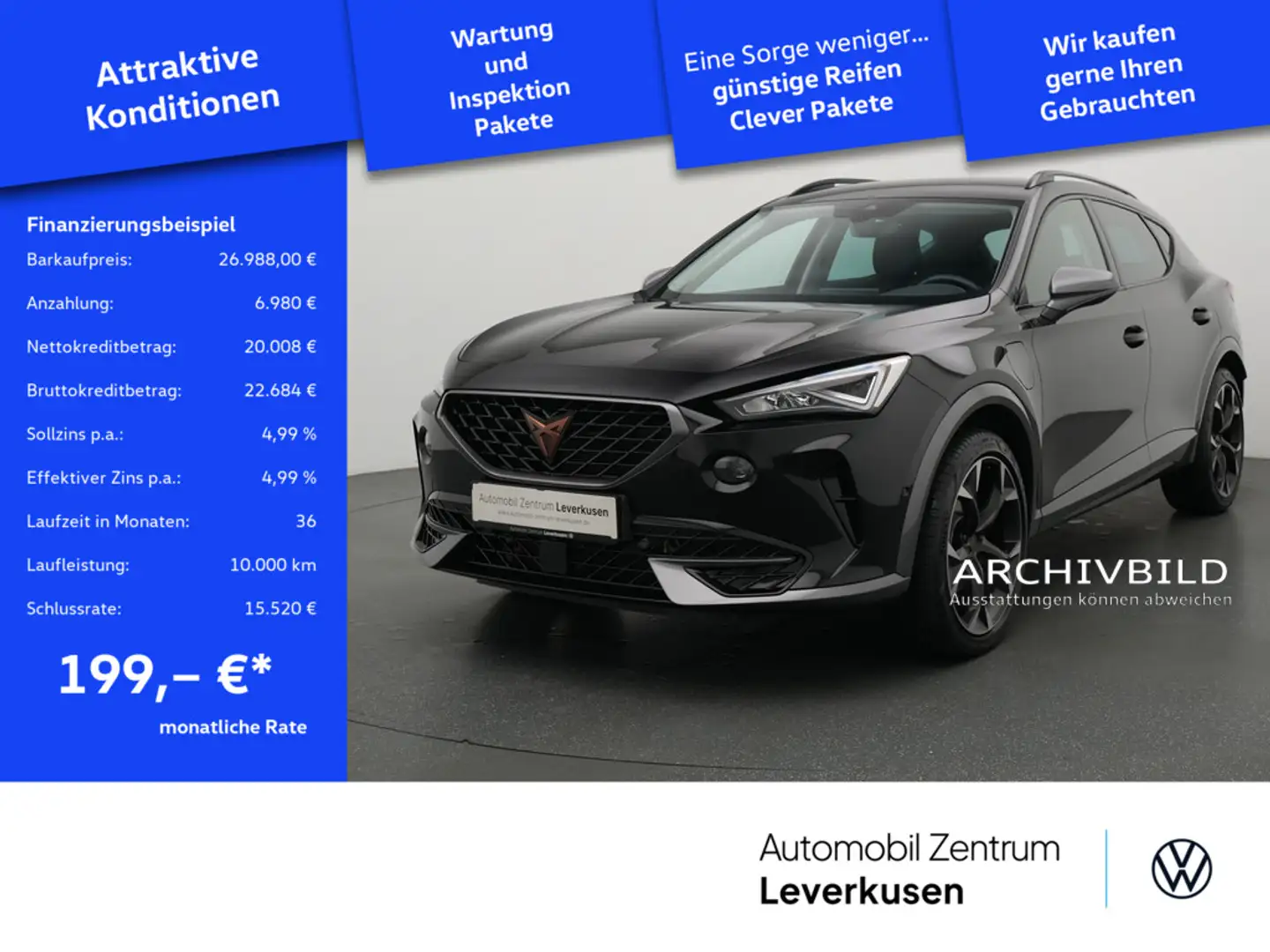 CUPRA Formentor e-Hybrid DSG ACC NAVI KLIMA LED SHZ Schwarz - 1